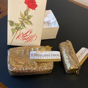 Whiting and Davis vintage Change purse and lipstick case new with tags